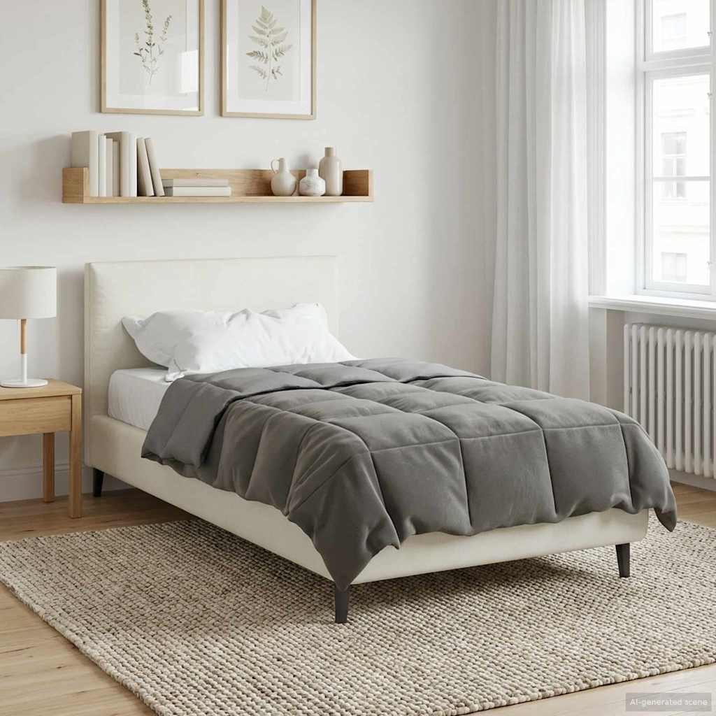 Ganzjahresbettdecke Anthrazit 135 x 200 cm Mikrofaser