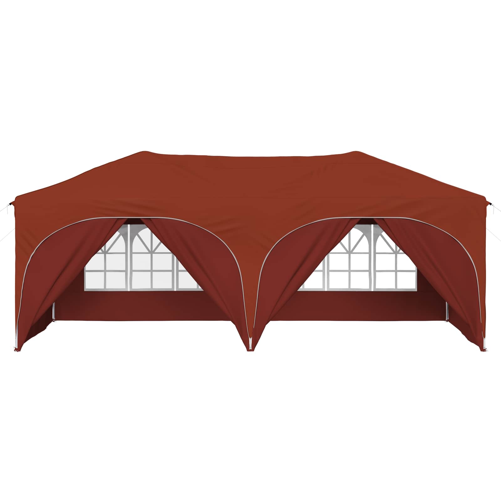 Pop-up Partyzelt 575 x 288 x 245 cm Creme Oxford-Stoff