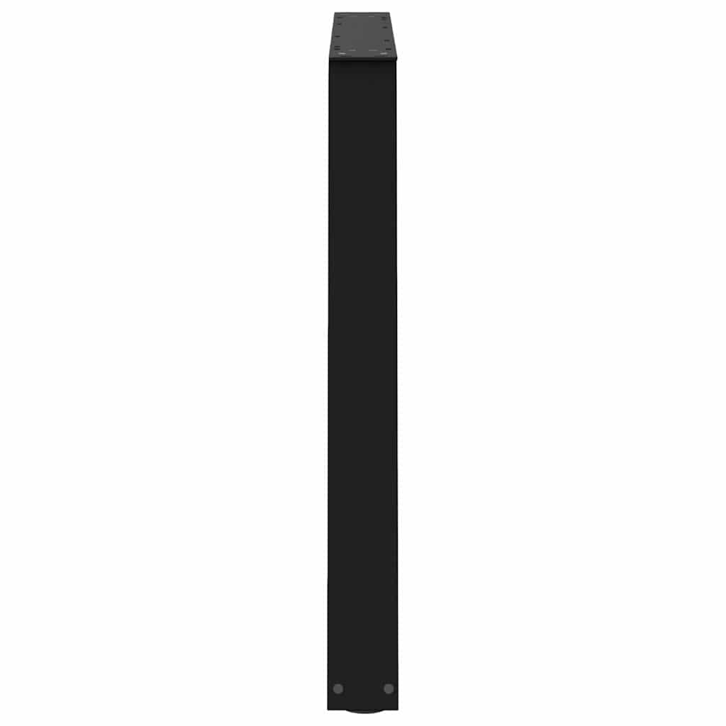 Couchtischbeine V-Form 2 Stück Schwarz 30x(30-31,3) cm Stahl