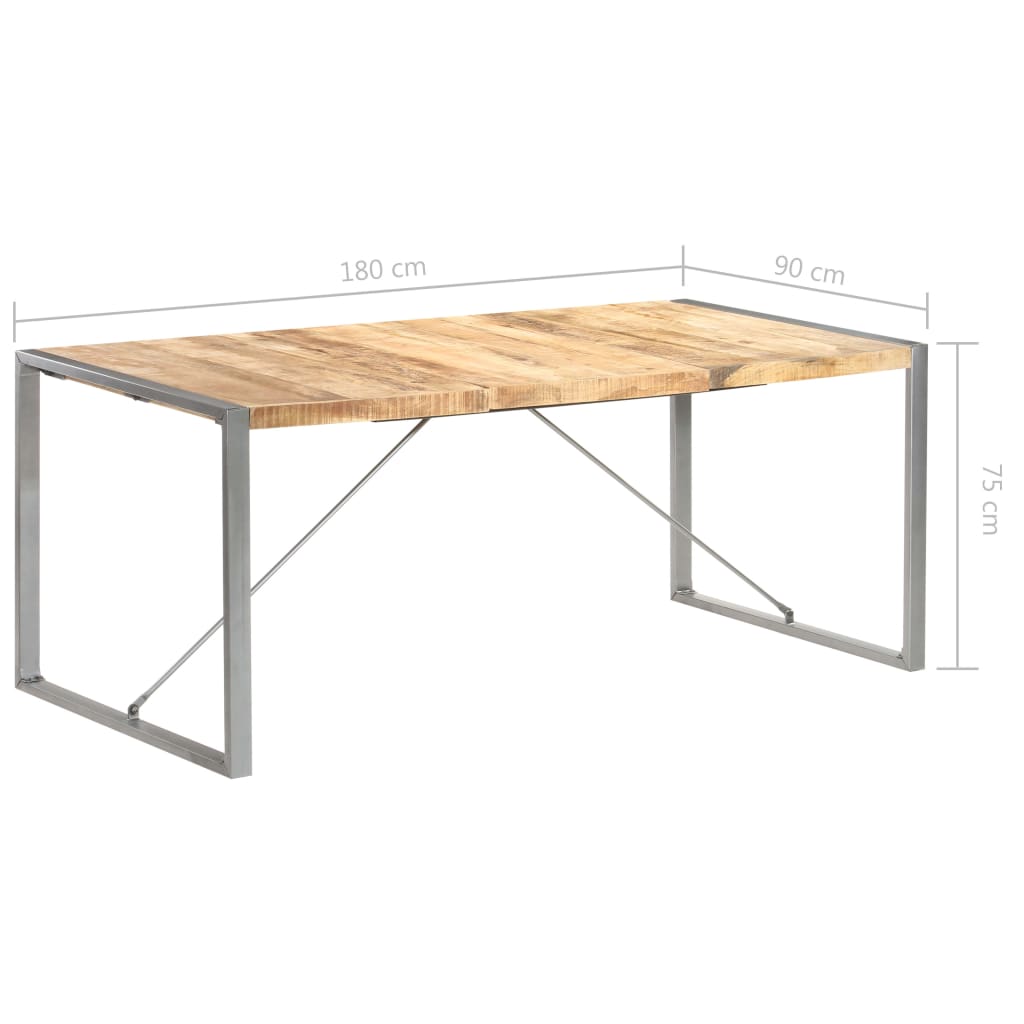 Esstisch 220x100x75 cm Massivholz Akazie