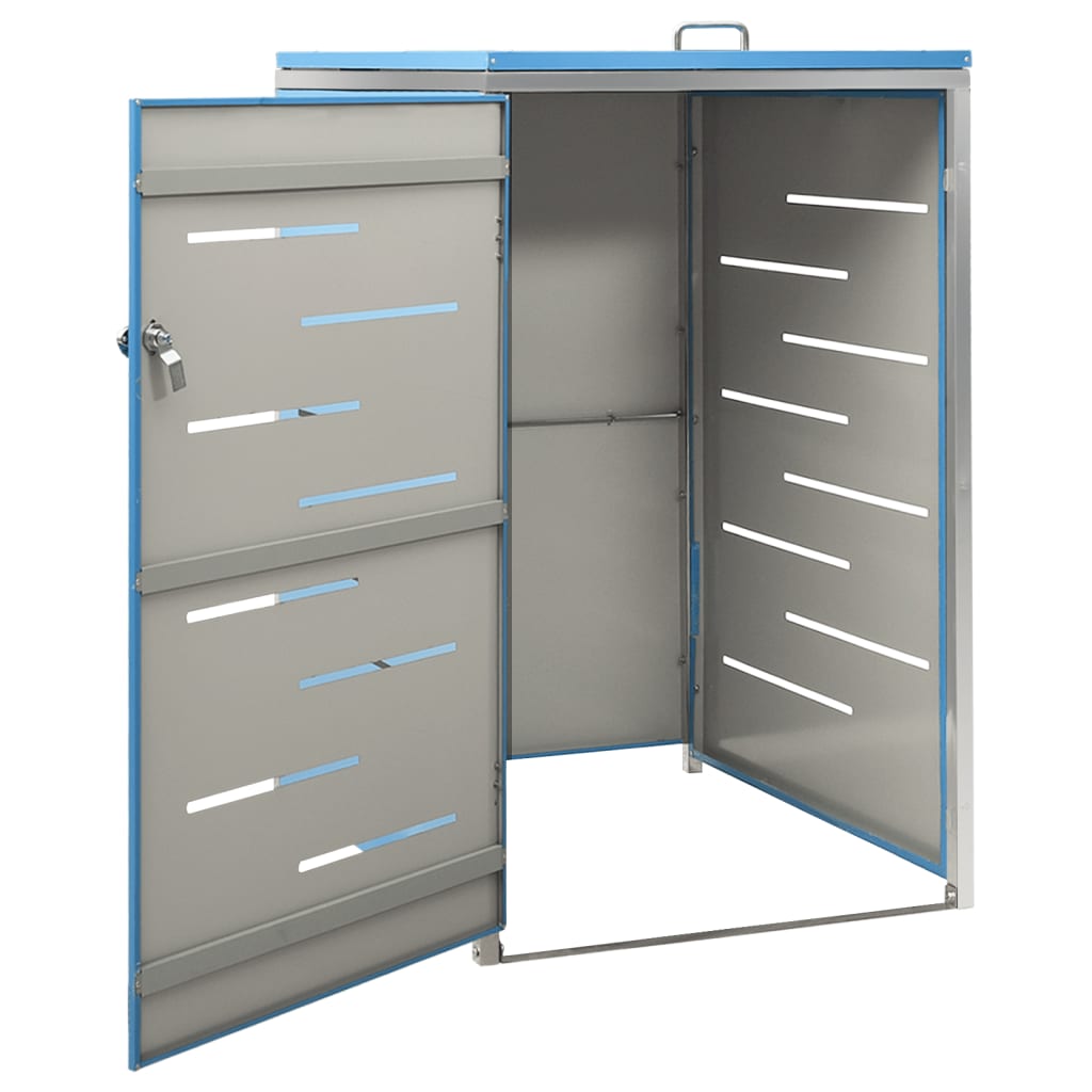 Mülltonnenbox für 3 Tonnen 207x77,5x112,5 cm Edelstahl