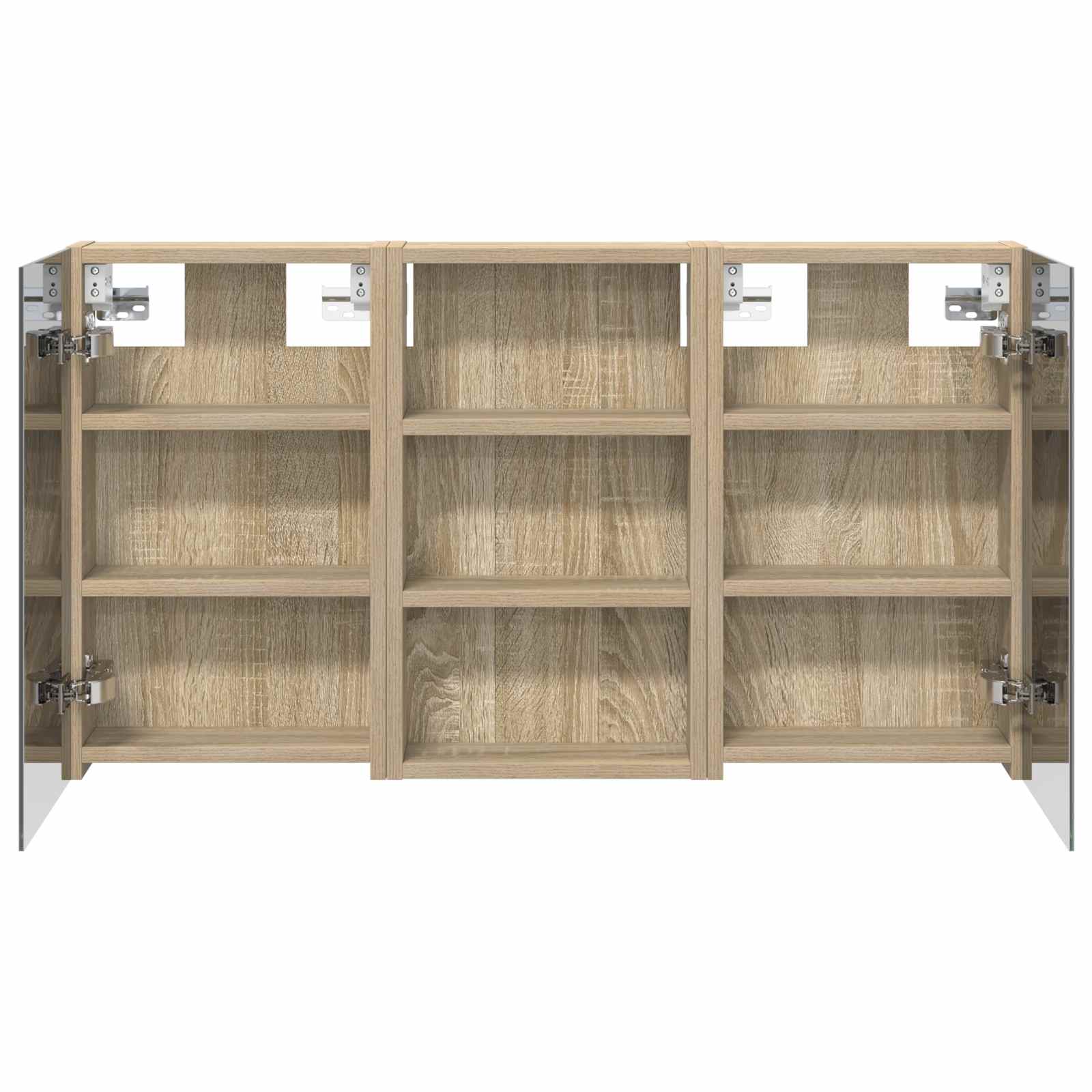Badezimmerschrank-Set 3 pcs 80 x 10,5 x 50 cm Holzwerkstoff
