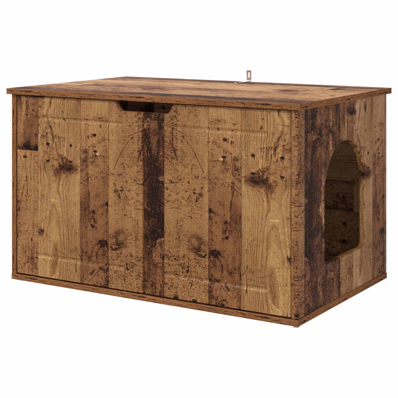 Katzenhaus Weiß 85 x 55 x 50,5 cm Holzwerkstoff