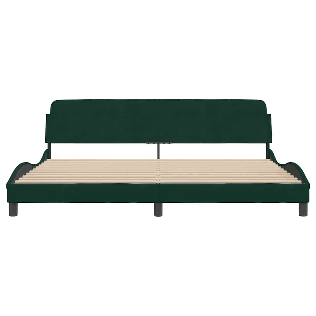 Bettgestell "Dover" Hellgrau 80x200 cm Samt