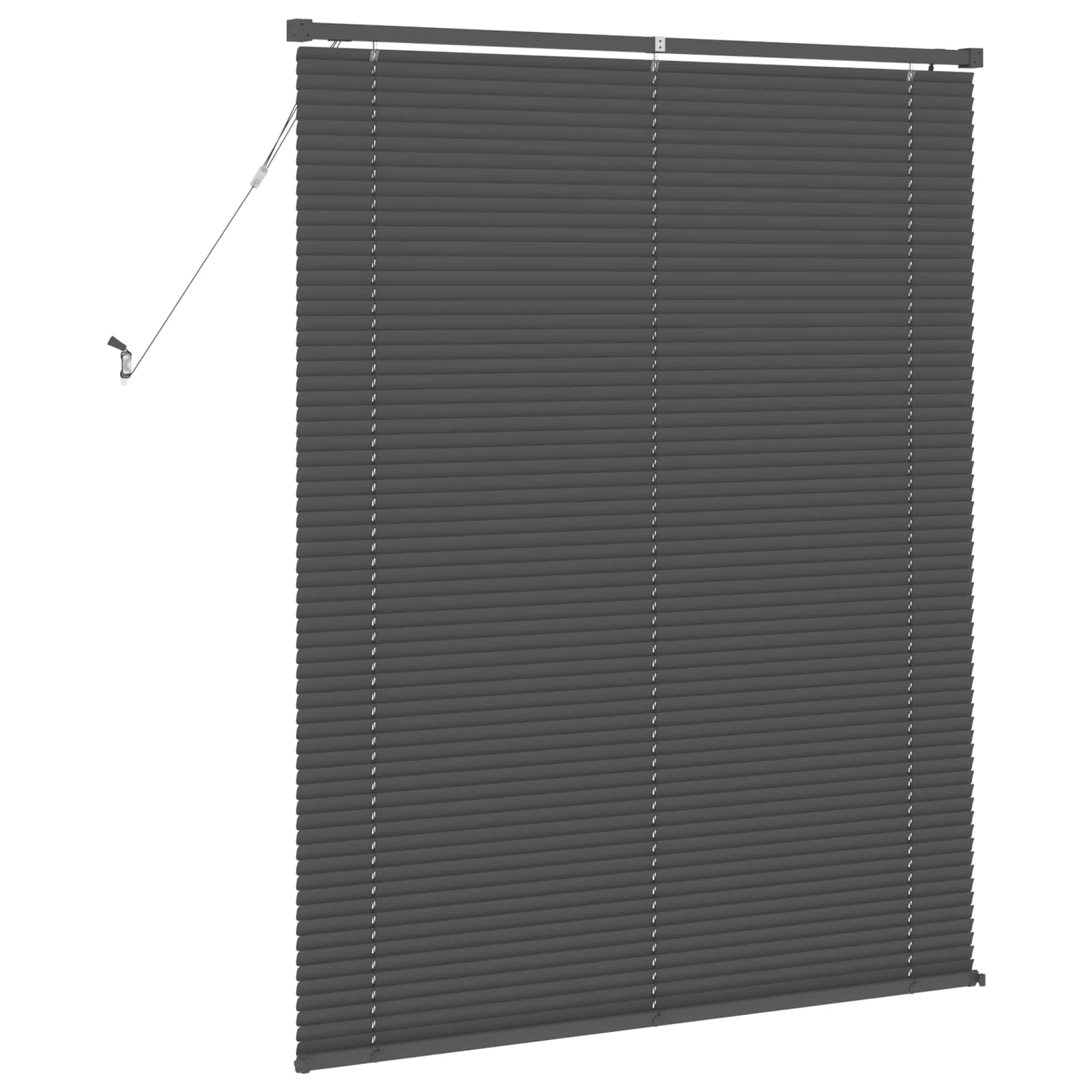 Jalousie Silber Grau 150 x 40 cm 25 mm PVC