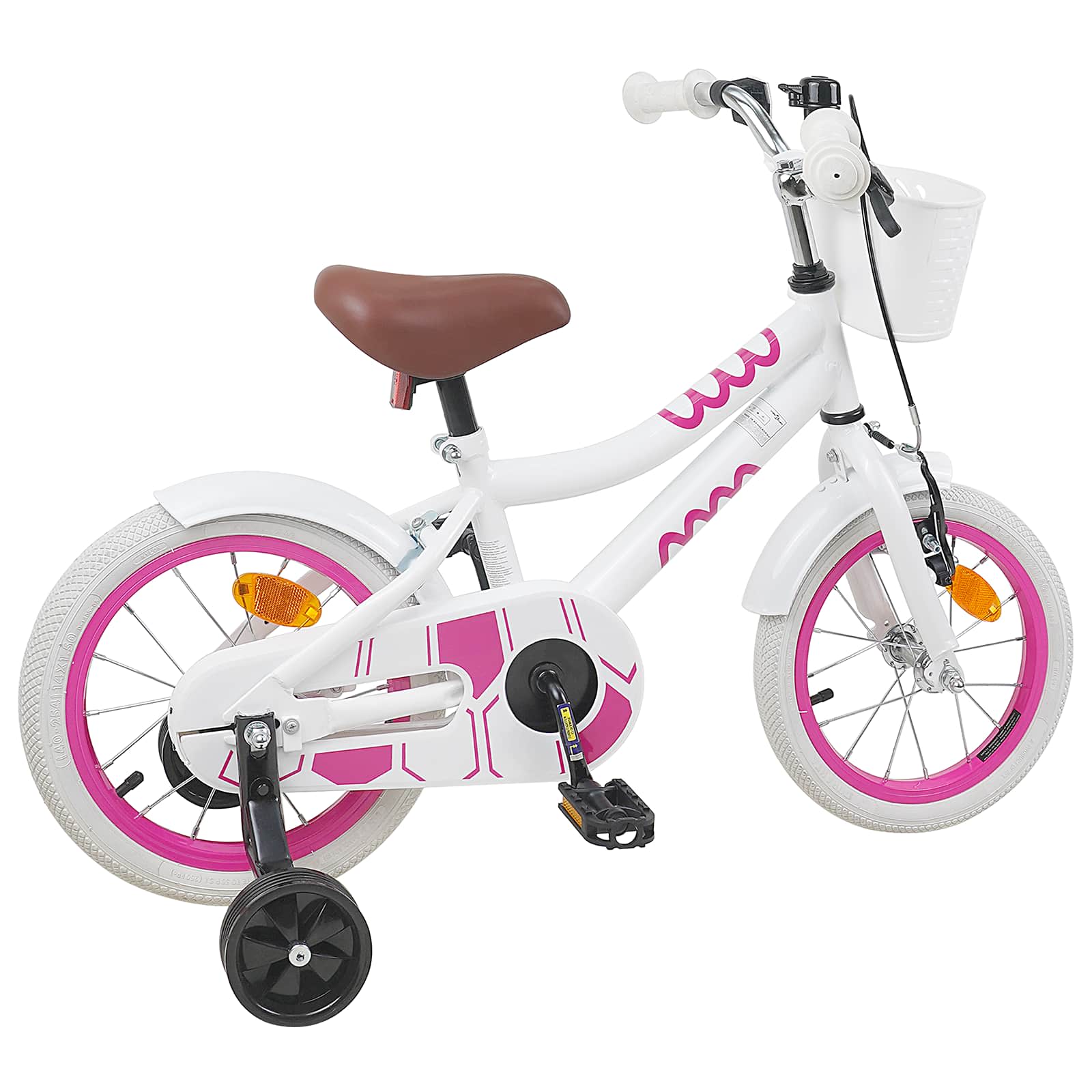 Kinderfahrrad 12 Zoll für 2-4 Jahre alt Rosa