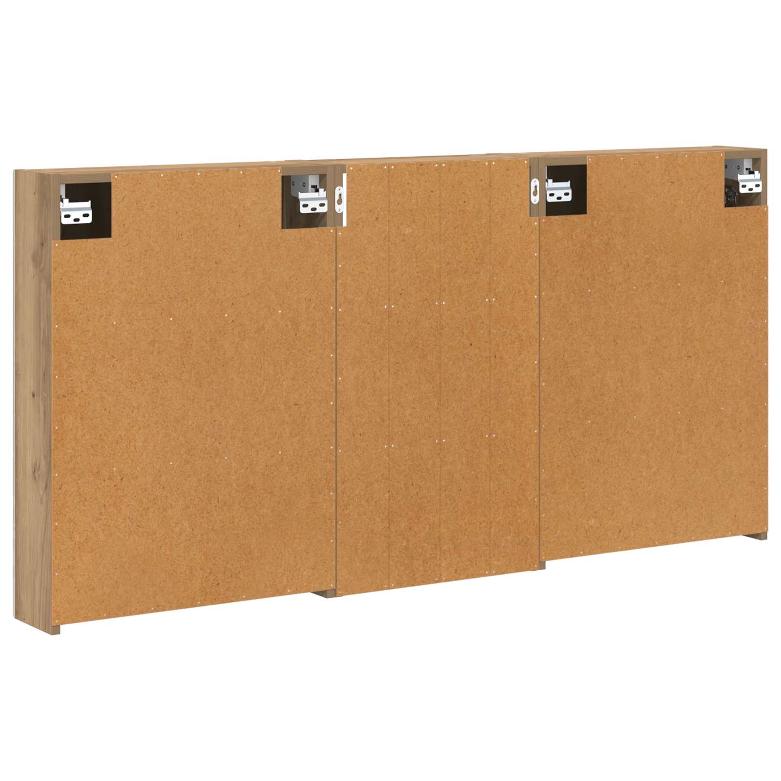 Badezimmerschrank-Set 3 pcs 80 x 10,5 x 50 cm Holzwerkstoff