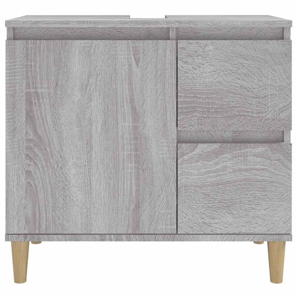 Badschrank Weiß 65x33x60 cm Holzwerkstoff