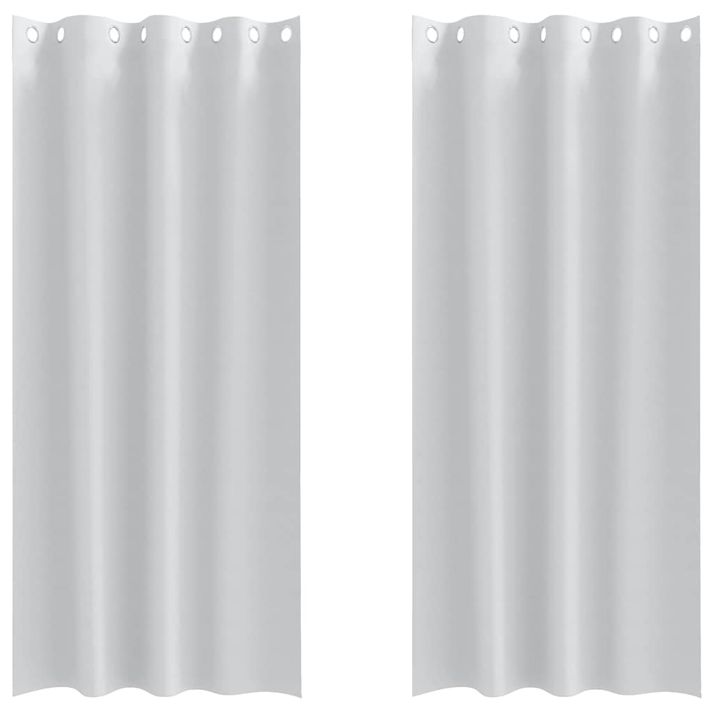 Verdunkelungs-Vorhänge mit Ringen 2 pcs Beige 140 x 140 cm