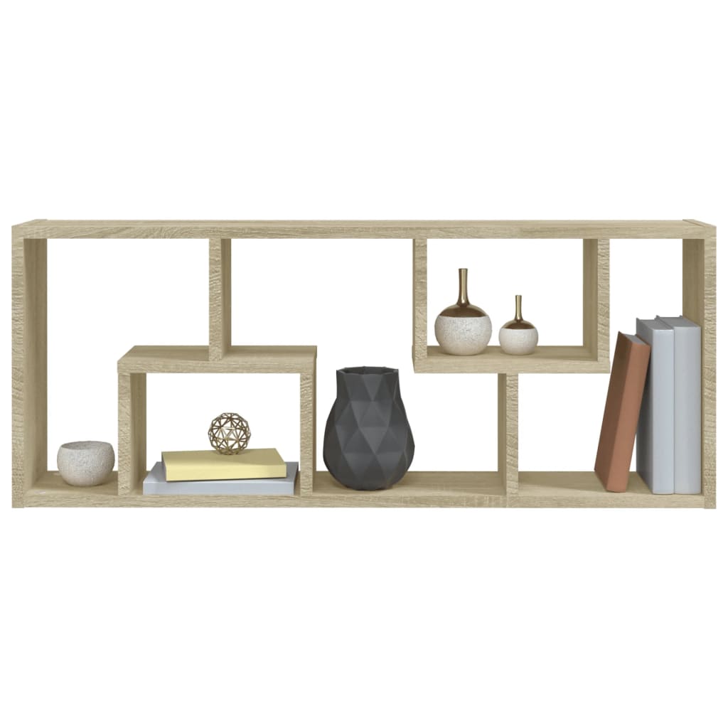 Wandregal Weiß 36x16x90 cm Holzwerkstoff