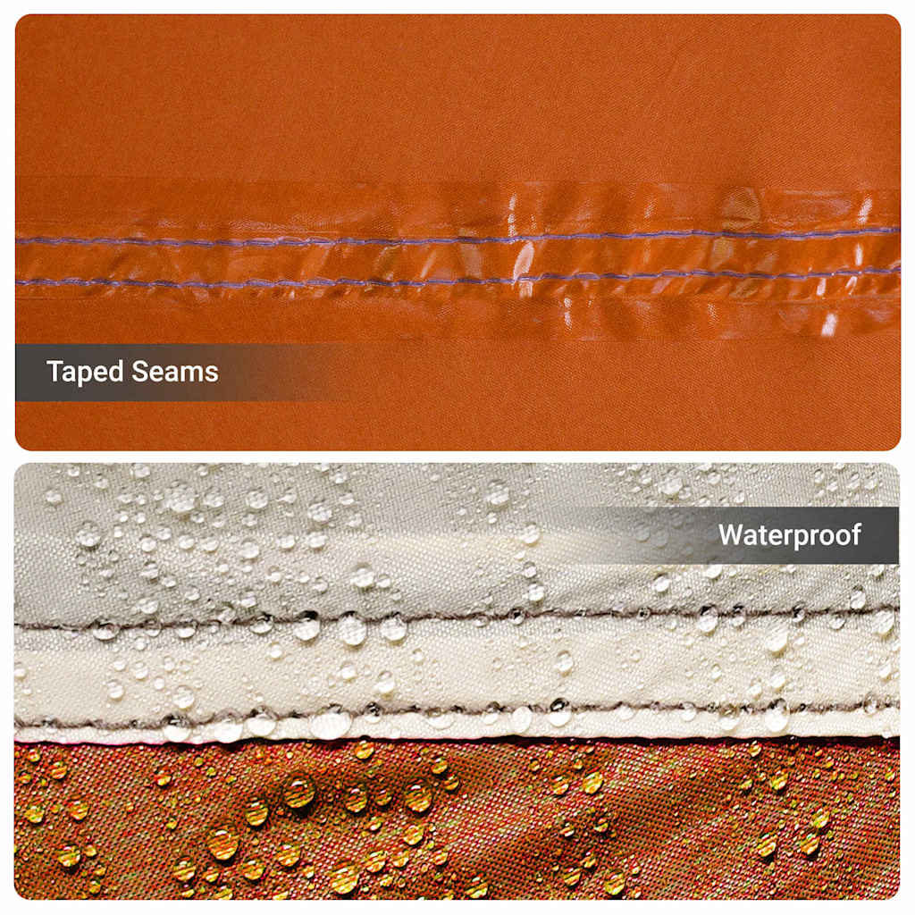 Familienzelt mit Dach Grün und Weiß 576 x 325 x 213 cm