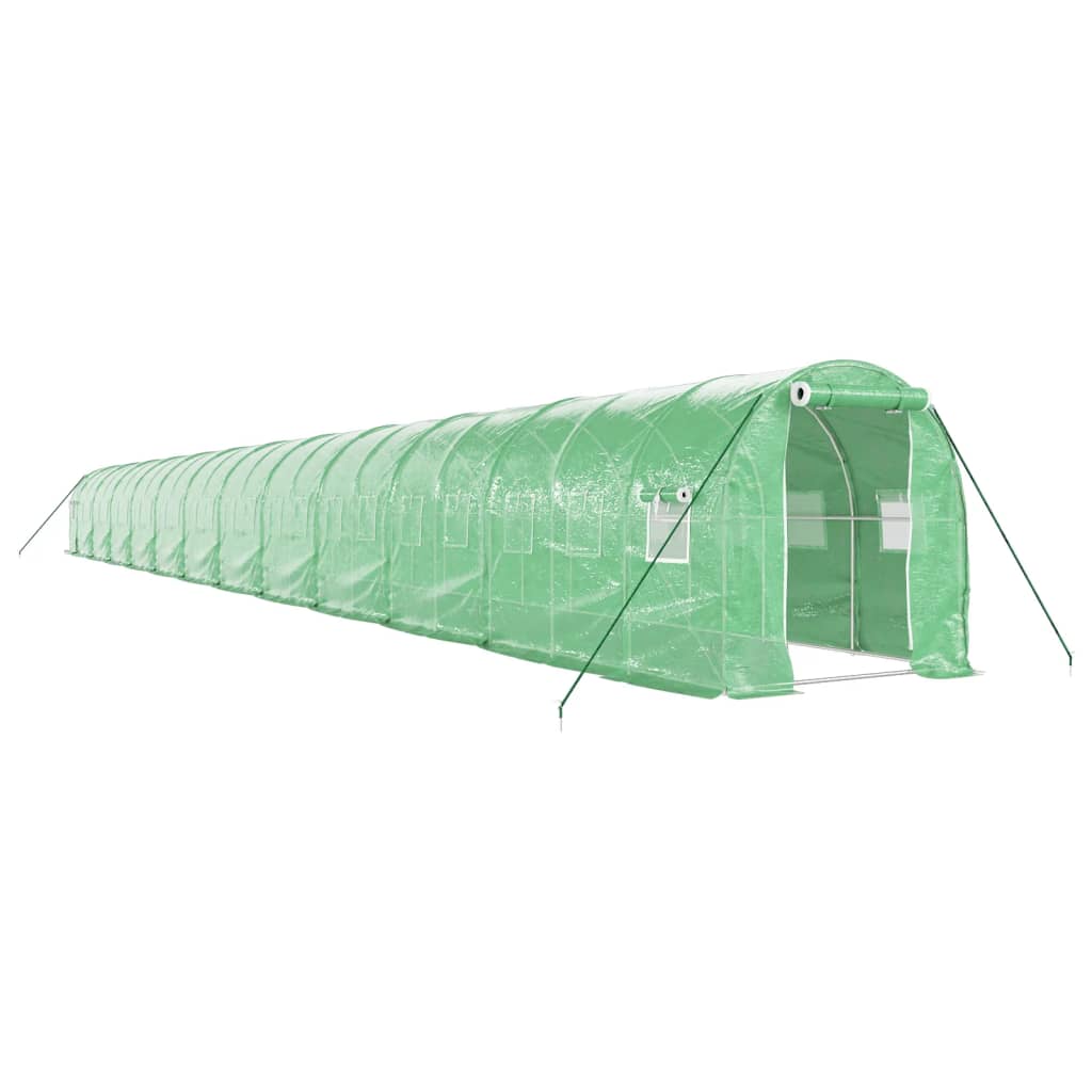 Gewächshaus mit Stahlrahmen Weiß 8 m² 4x2x2 m