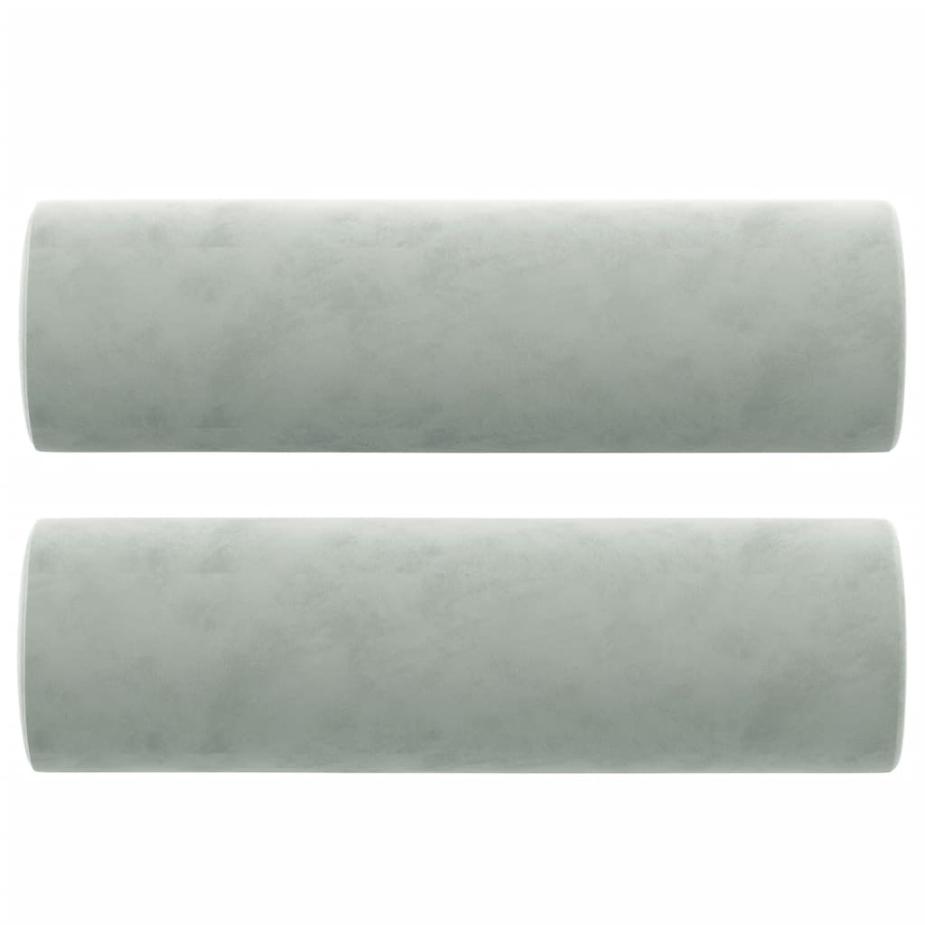 2-Sitzer-Sofa mit Zierkissen Dunkelgrün 120 cm Samt