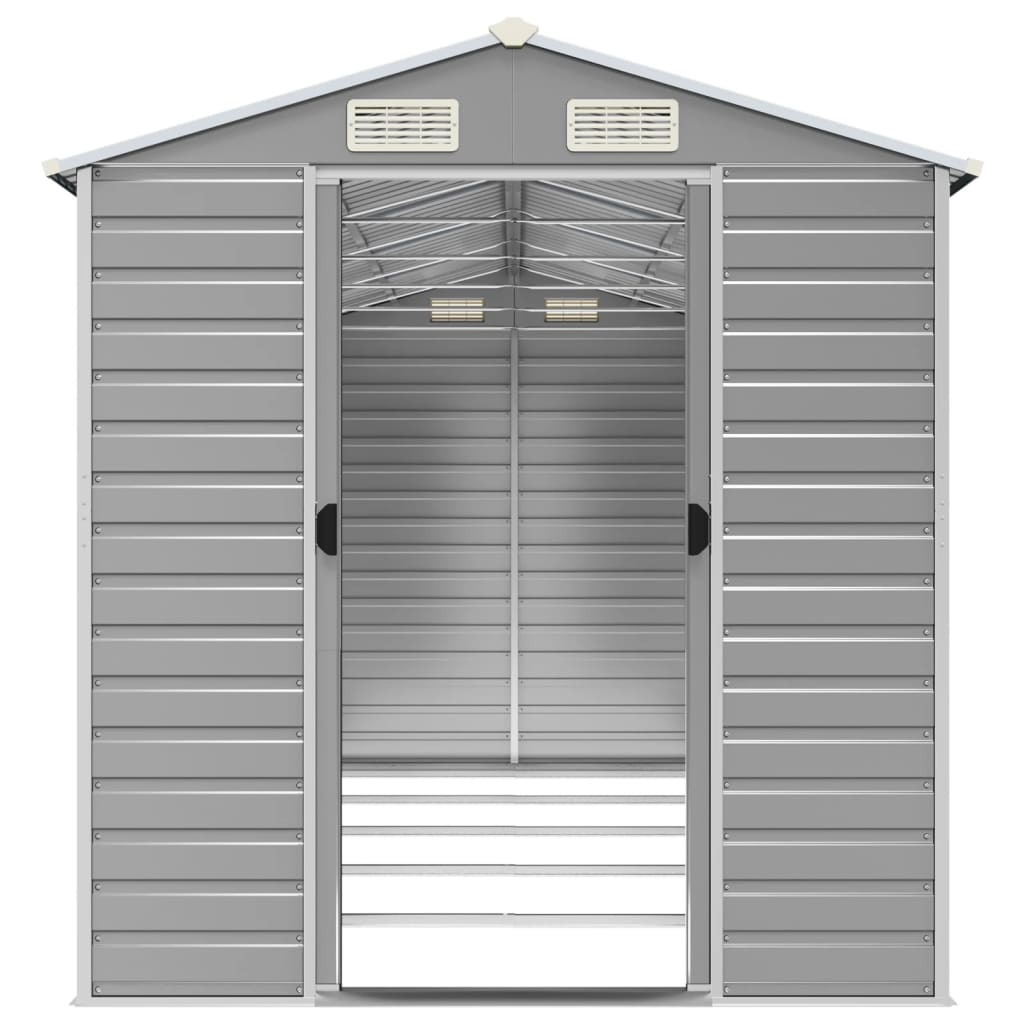 Gerätehaus Grün 191x130x198 cm Verzinkter Stahl