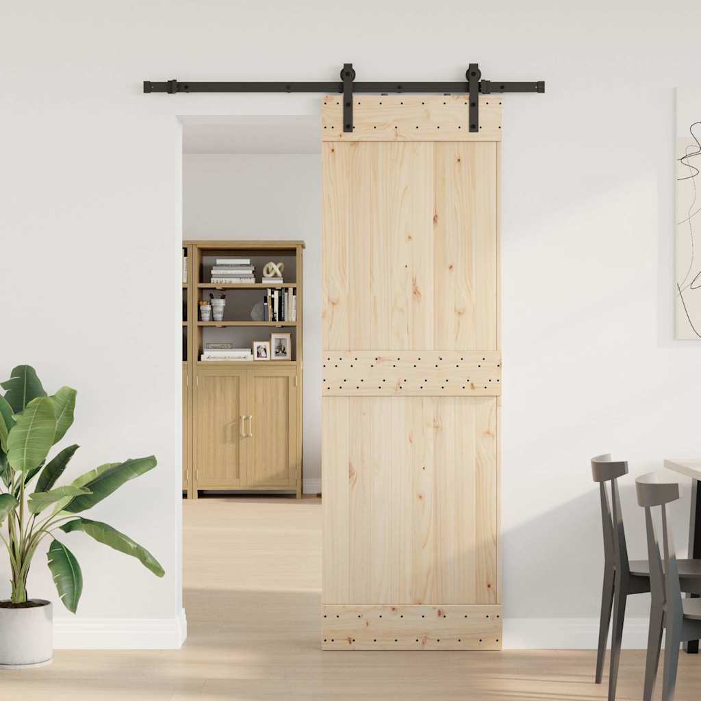 Schiebetürbeschlag-Set SKIEN 183 cm Stahl Schwarz