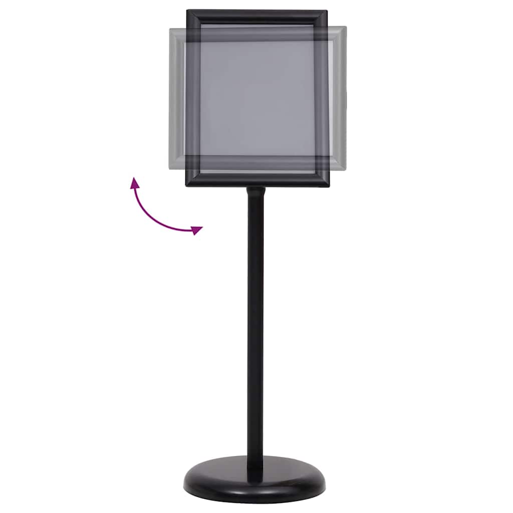 Plakatständer 2 pcs Schwarz 45 x 32,7 x 108 cm Aluminium