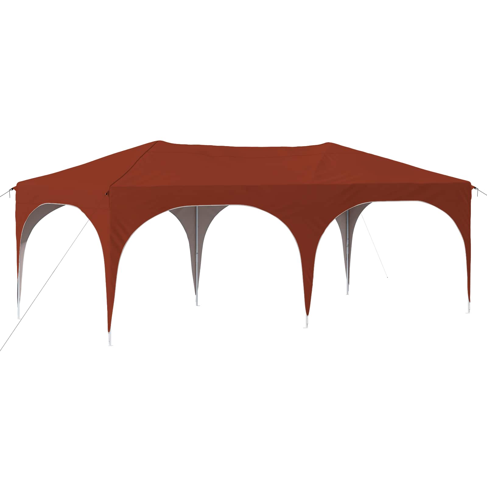 Pop-up Partyzelt 575 x 288 x 245 cm Creme Oxford-Stoff