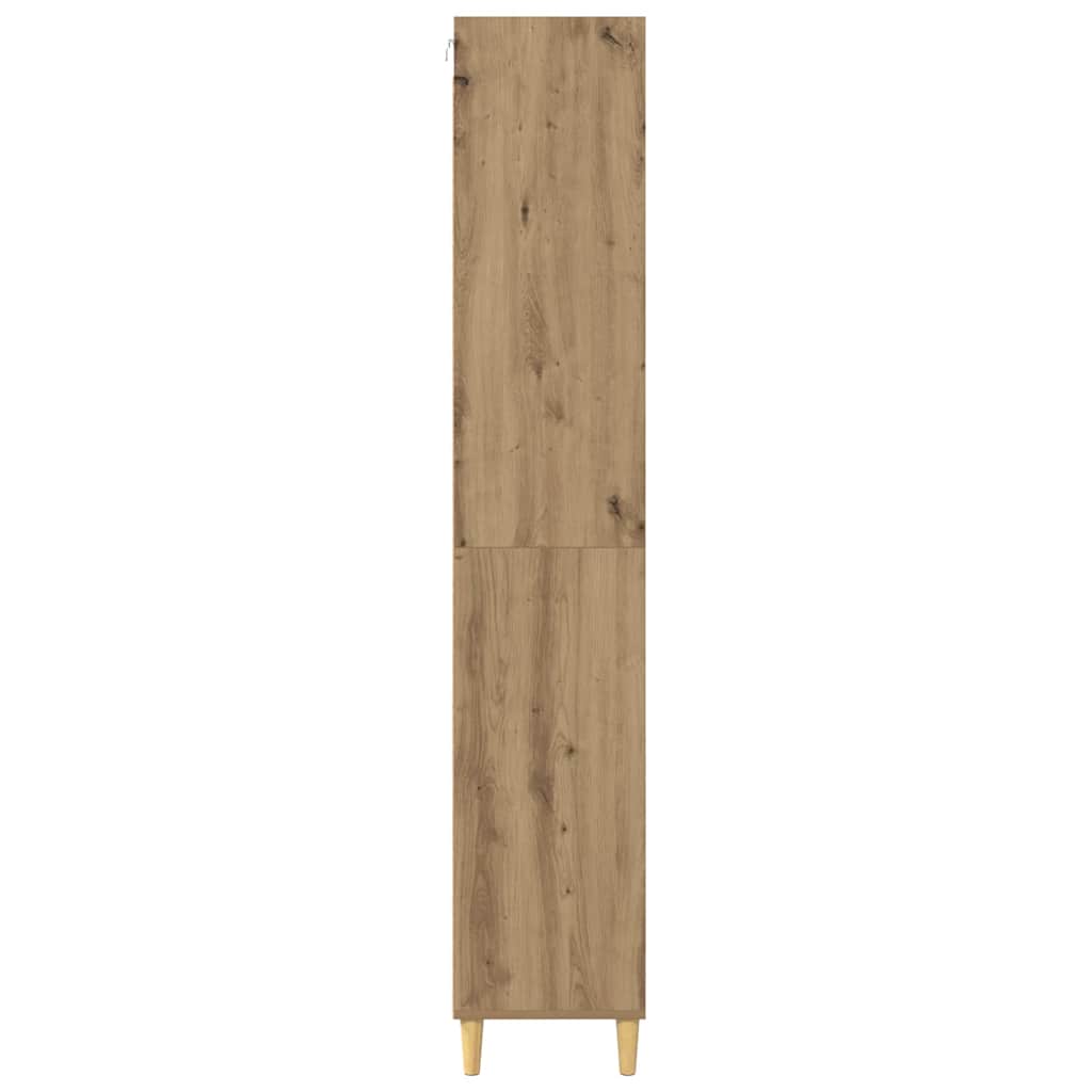 Highboard Altholz 69,5 x 32,5 x 180 cm Holzwerkstoff