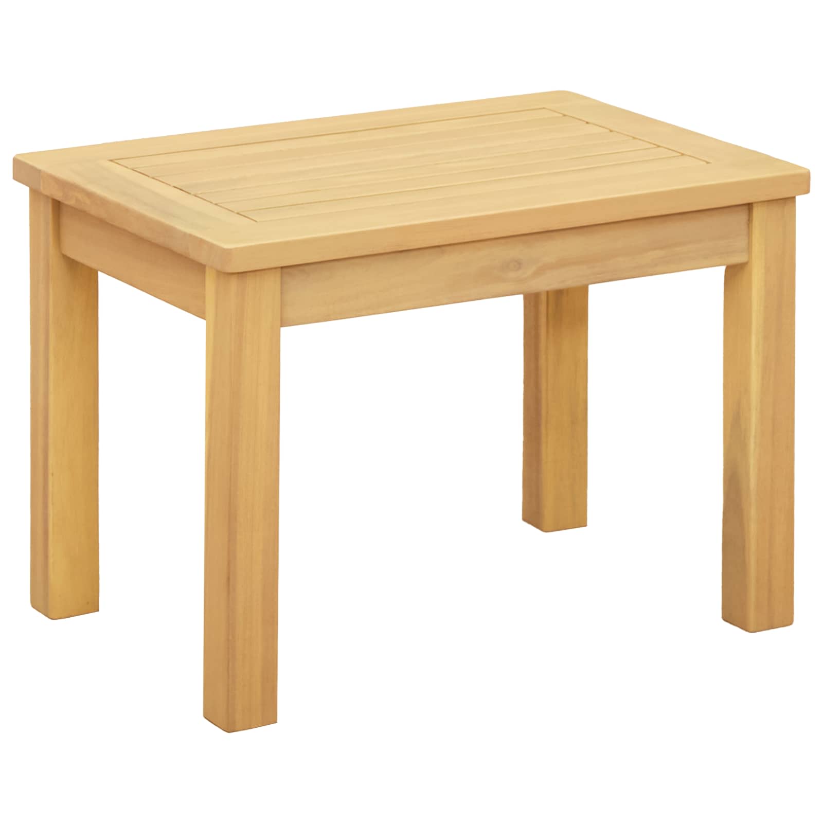Couchtisch Helles Akazienholz 45 x 45 x 36 cm Massivholz Akazie