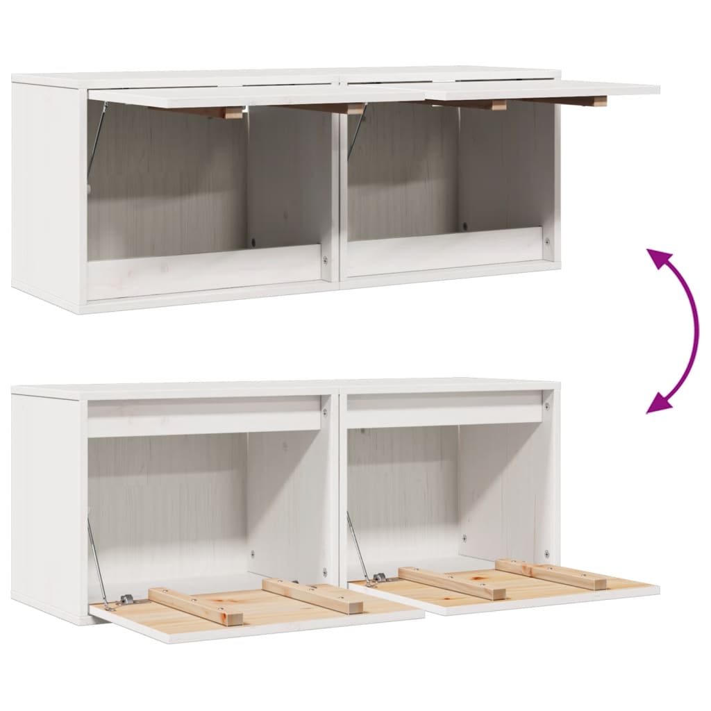 Wandschrank 45x30x35 cm Massivholz Kiefer
