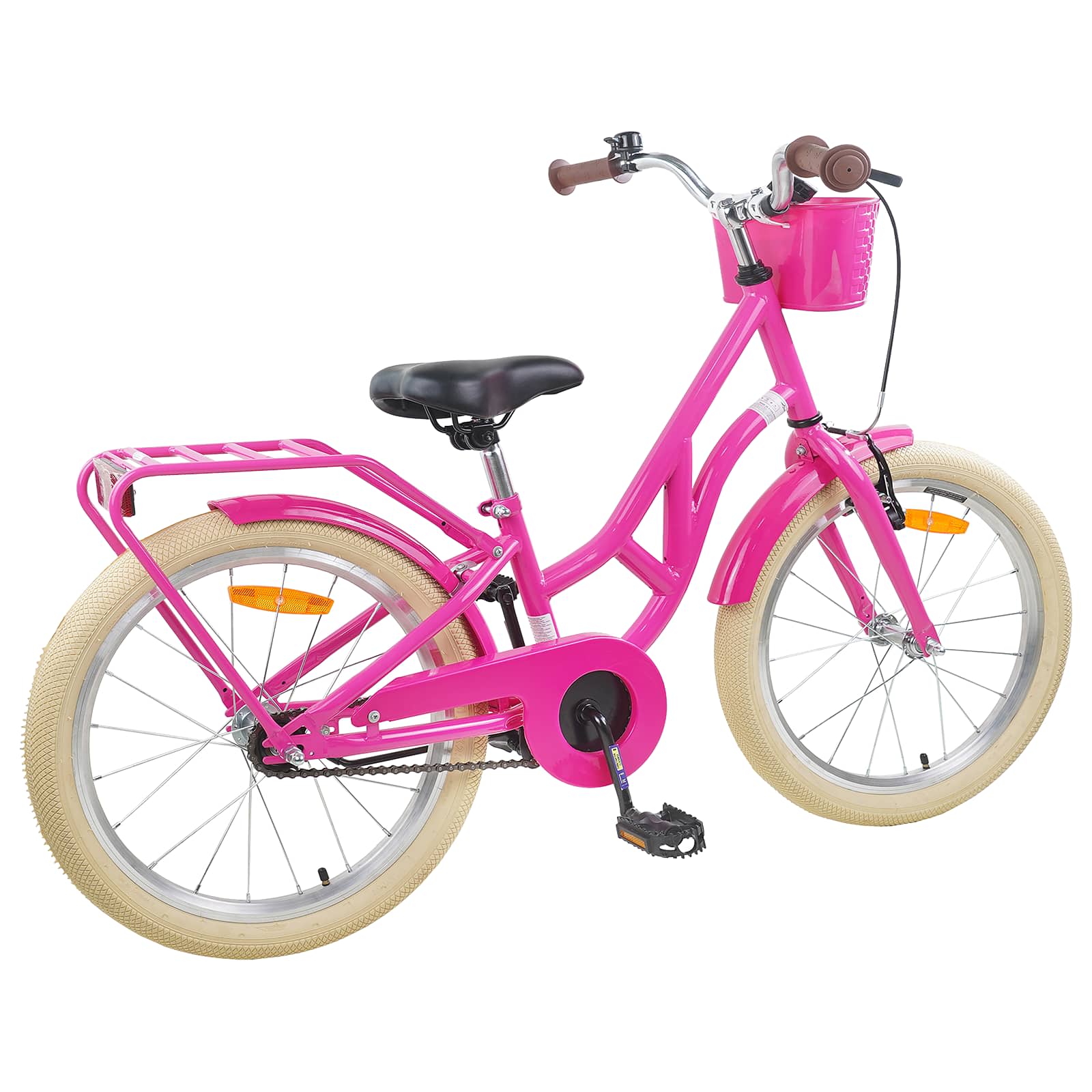 Kinderfahrrad 20 Zoll für 6-11 Jahre alt Schwarz