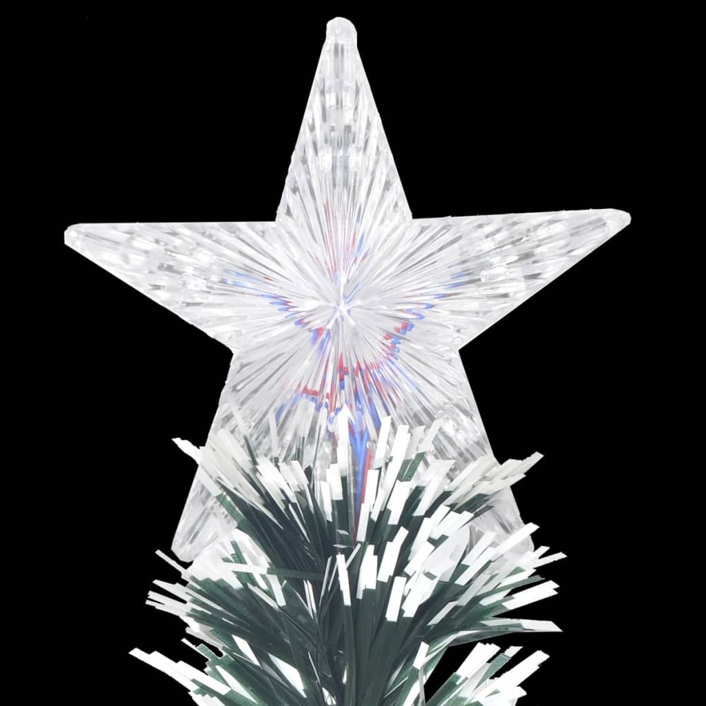 Vorbeleuchteter Weihnachtsbaum mit Ständer und LED 150 cm Glasfaser