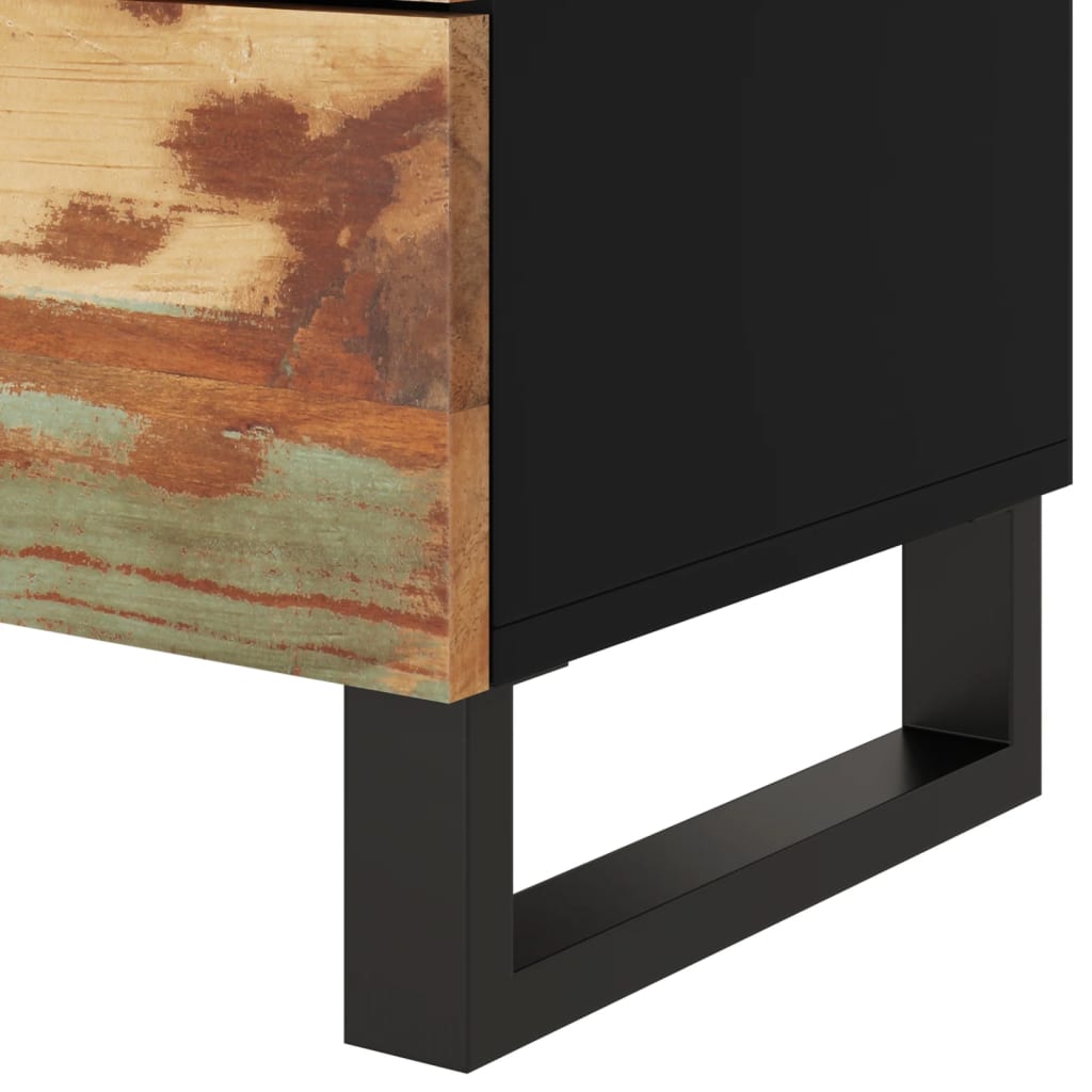 Nachttisch 50x33x62 cm Massivholz Mango & Holzwerkstoff