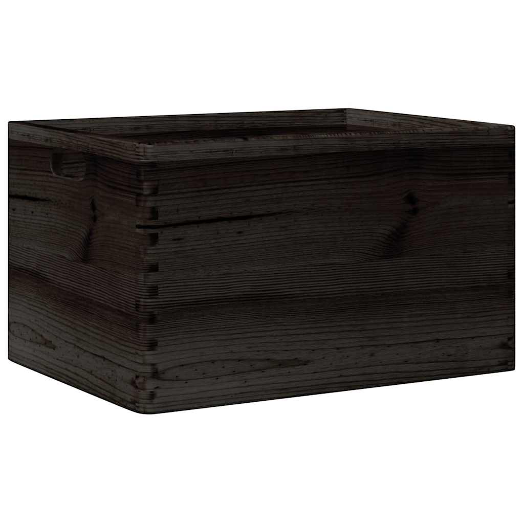 Holzkiste mit Deckel 40x30x13 cm Massivholz Kiefer