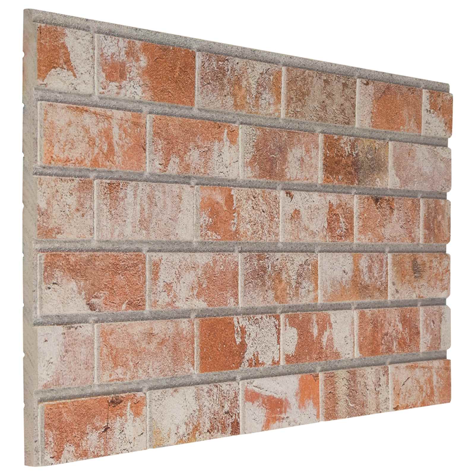 Wandpaneele 10 pcs Ziegel 100 x 50 cm EPS-Schaum