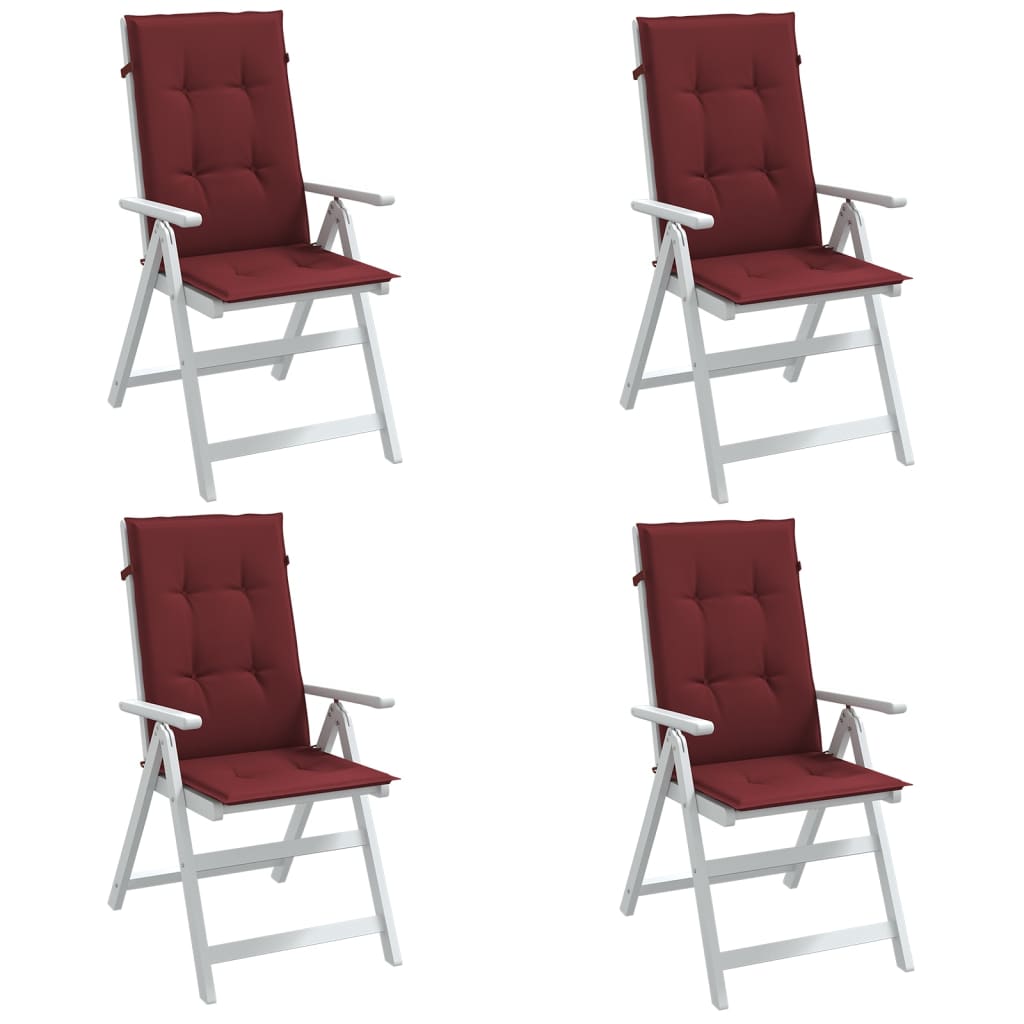Hochlehner-Auflagen 2 Stk. Melange Anthrazit 120x50x7cm Stoff