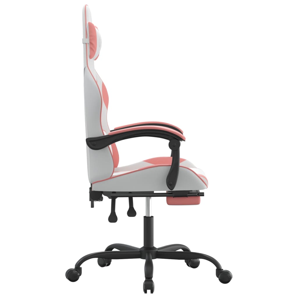 Gaming-Stuhl Drehbar Schwarz und Grün Kunstleder