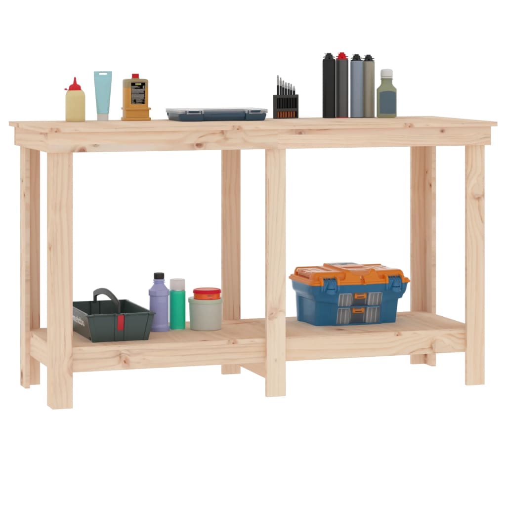 Werkbank 80x50x80 cm Massivholz Kiefer