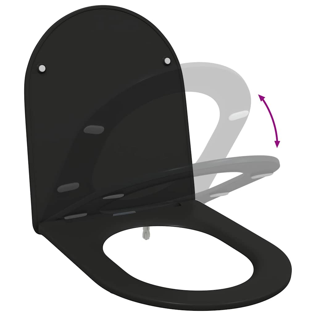 Toilettensitz Anthrazit 47 x 36 x 3,4 cm Duroplast