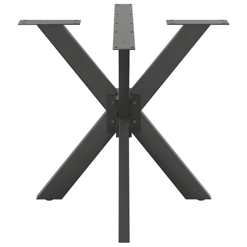 Couchtischbein in Spinnenform Naturstahl 98x58x(42-43) cm Stahl