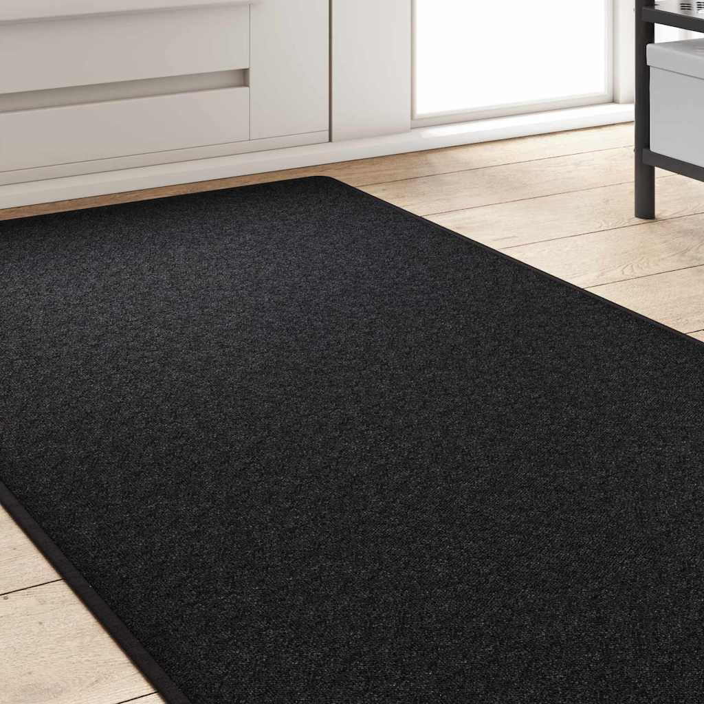 Teppichläufer Anthrazit 80 x 500 cm 100% Polypropylen