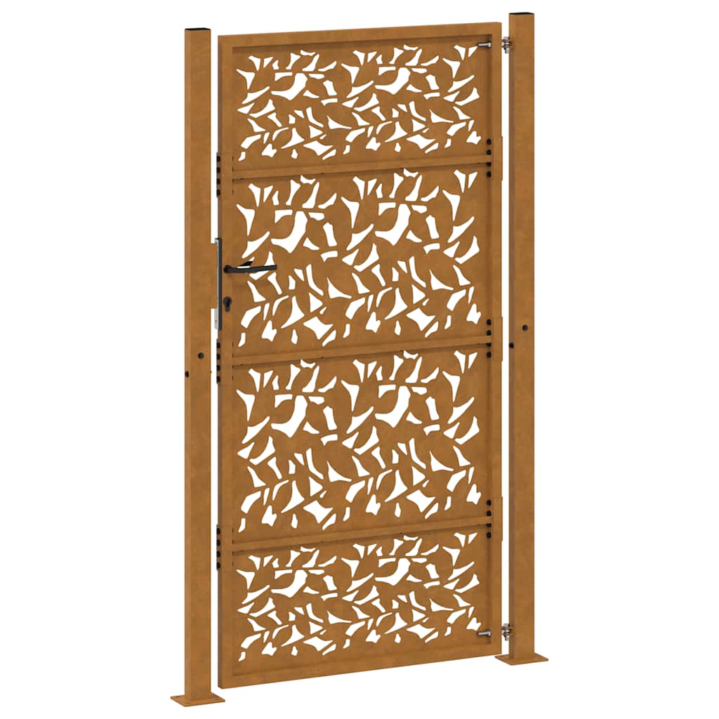 Gartentor Schwarz 100x100 cm Stahl Lichtdesign