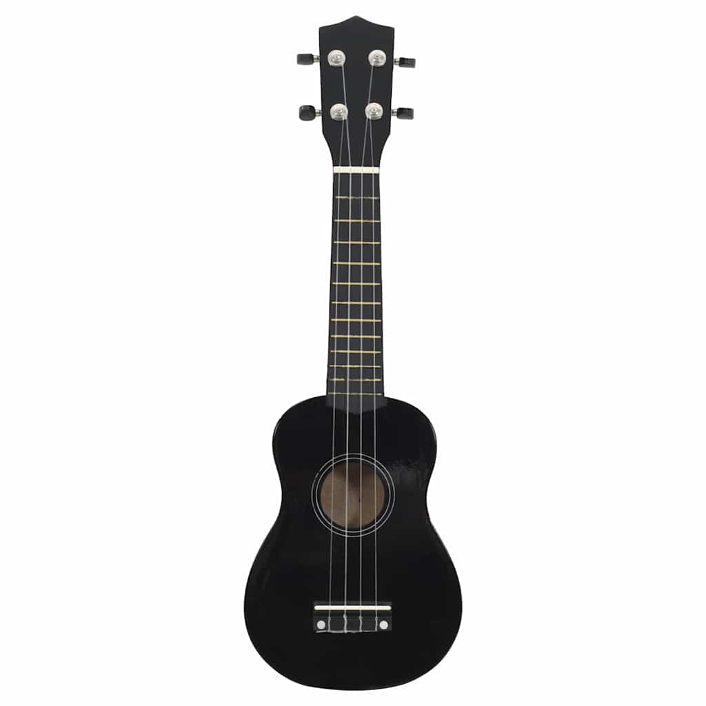 Sopran Ukulele Set für Kinder mit Tasche Dunkles Holz 21