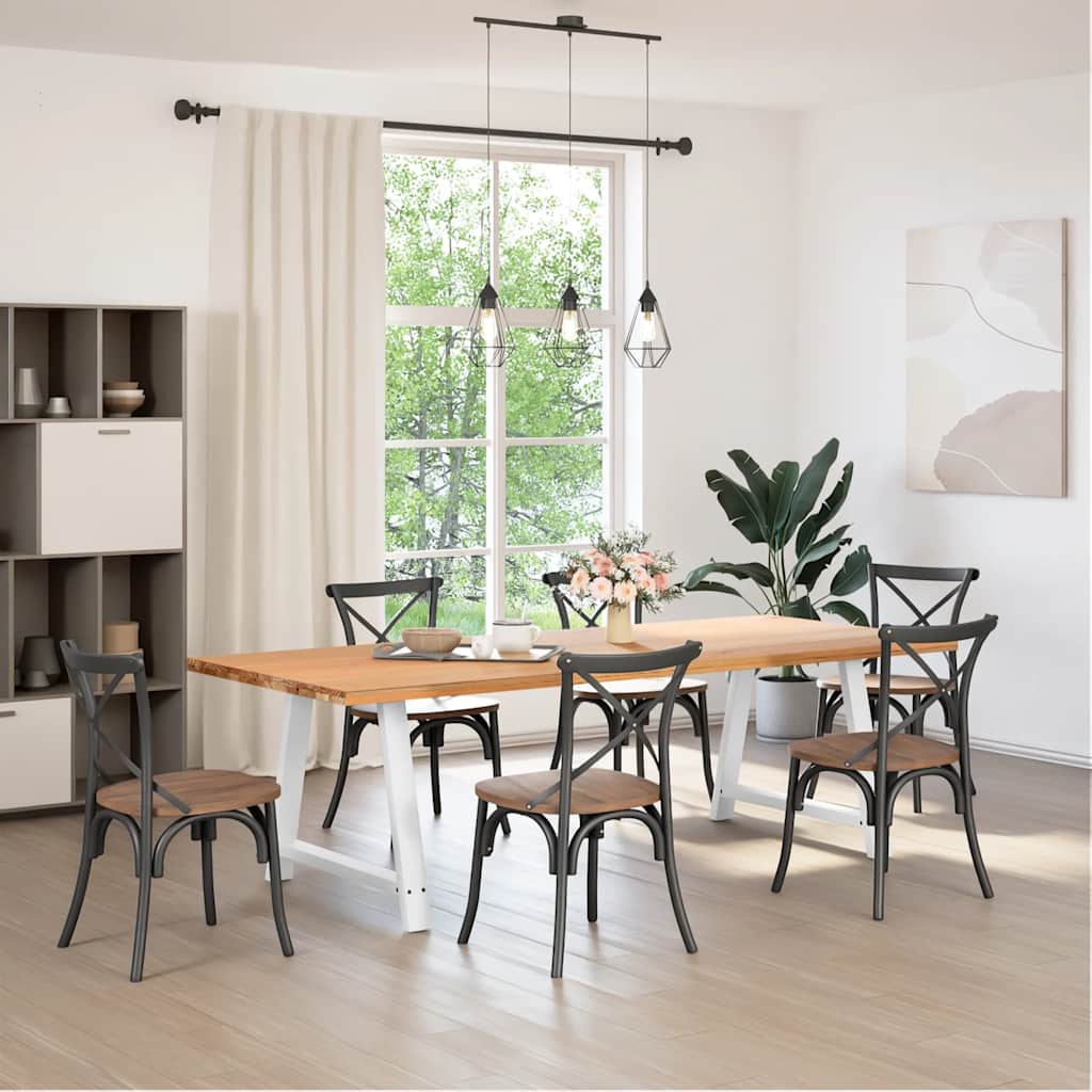 Couchtischbeine A-Form 2 Stk. 30x(30-31) cm Stahl
