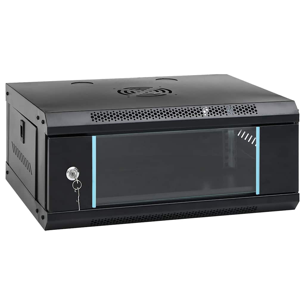 Netzwerkschrank mit Speicher Grau 60 x 45 x 28 cm Stahl