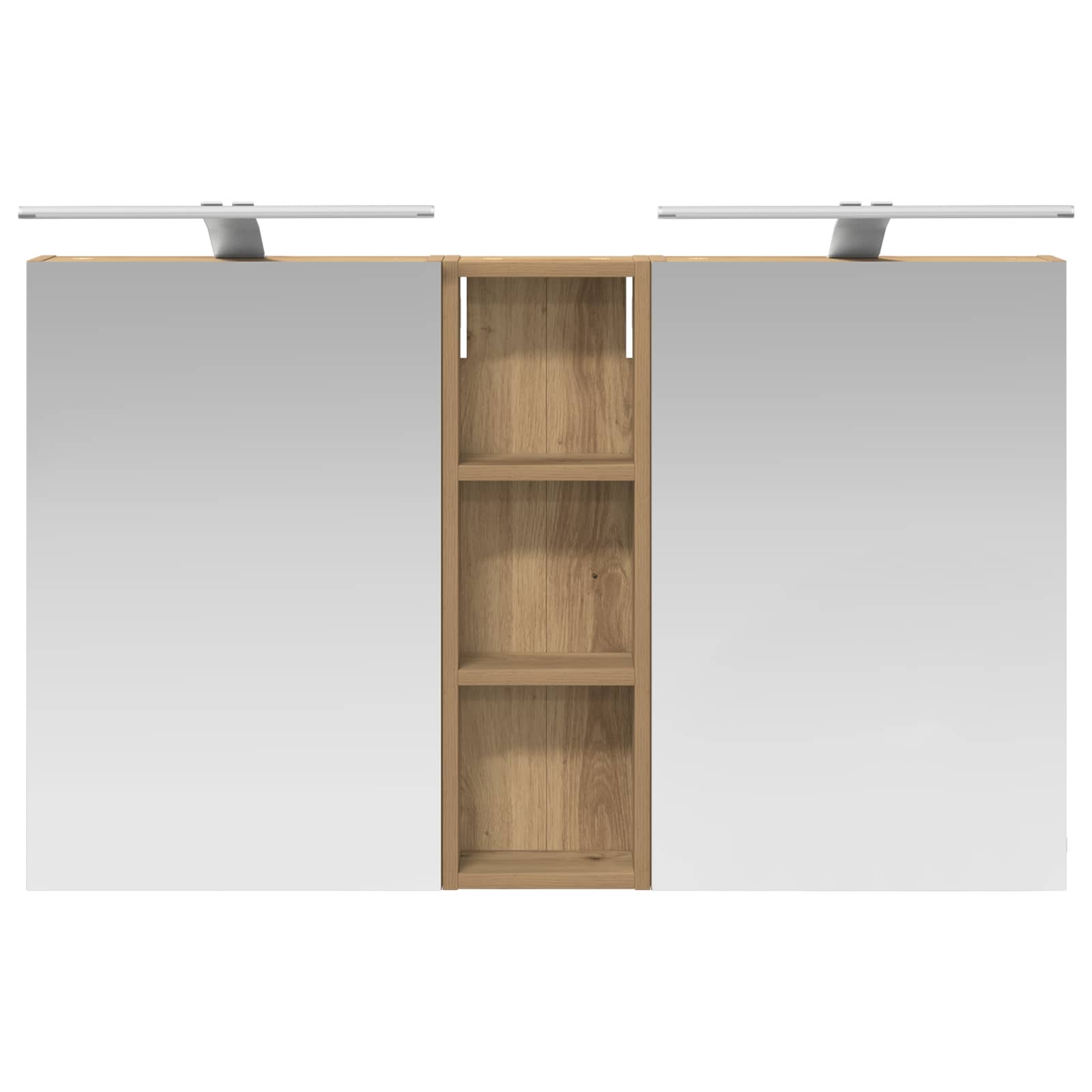 Badezimmerschrank-Set 3 pcs 80 x 10,5 x 50 cm Holzwerkstoff