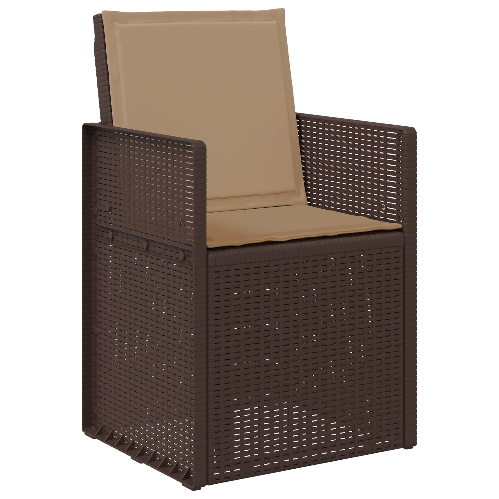 Garten Esszimmerstühle 2 pcs Weiß und Hellgrau PP