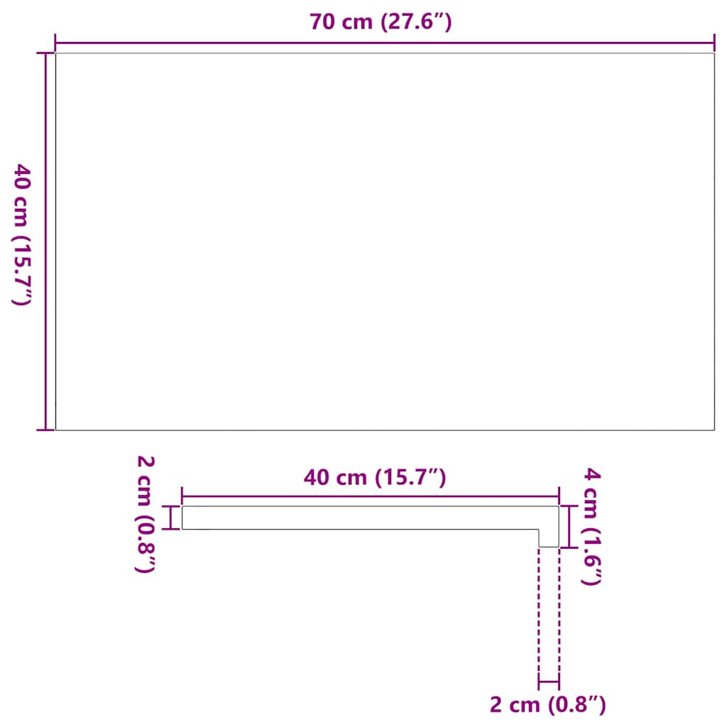 Fensterbänke 2 Stk. Unbehandelt 160x25x2 cm Massivholz Eiche