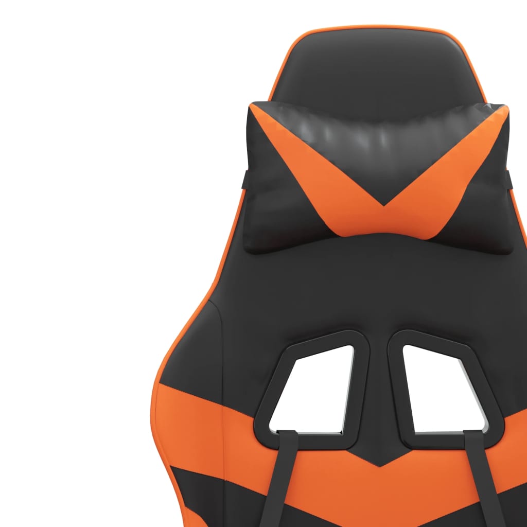 Gaming-Stuhl Drehbar Schwarz und Rot Kunstleder