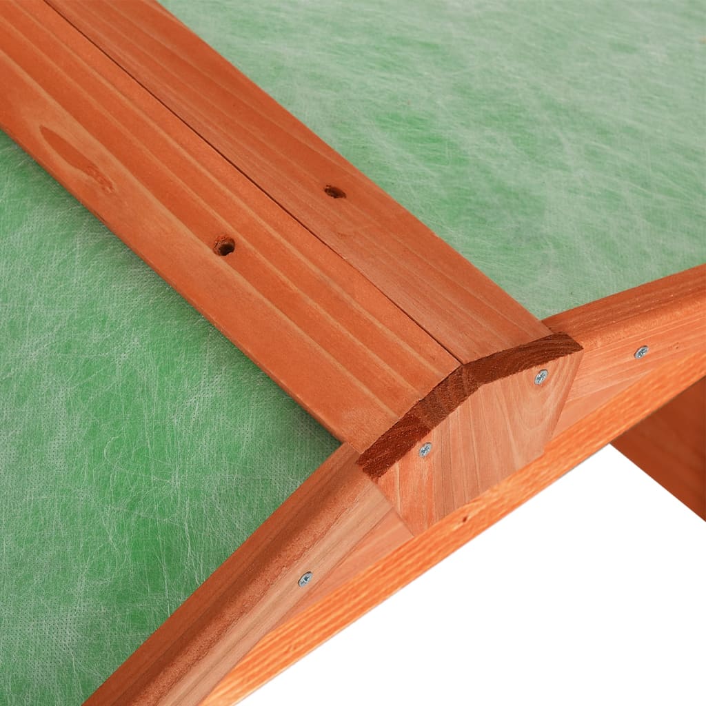Roboter-Rasenmäher Garage 72x87x50 cm Grau Weiß Tannenholz