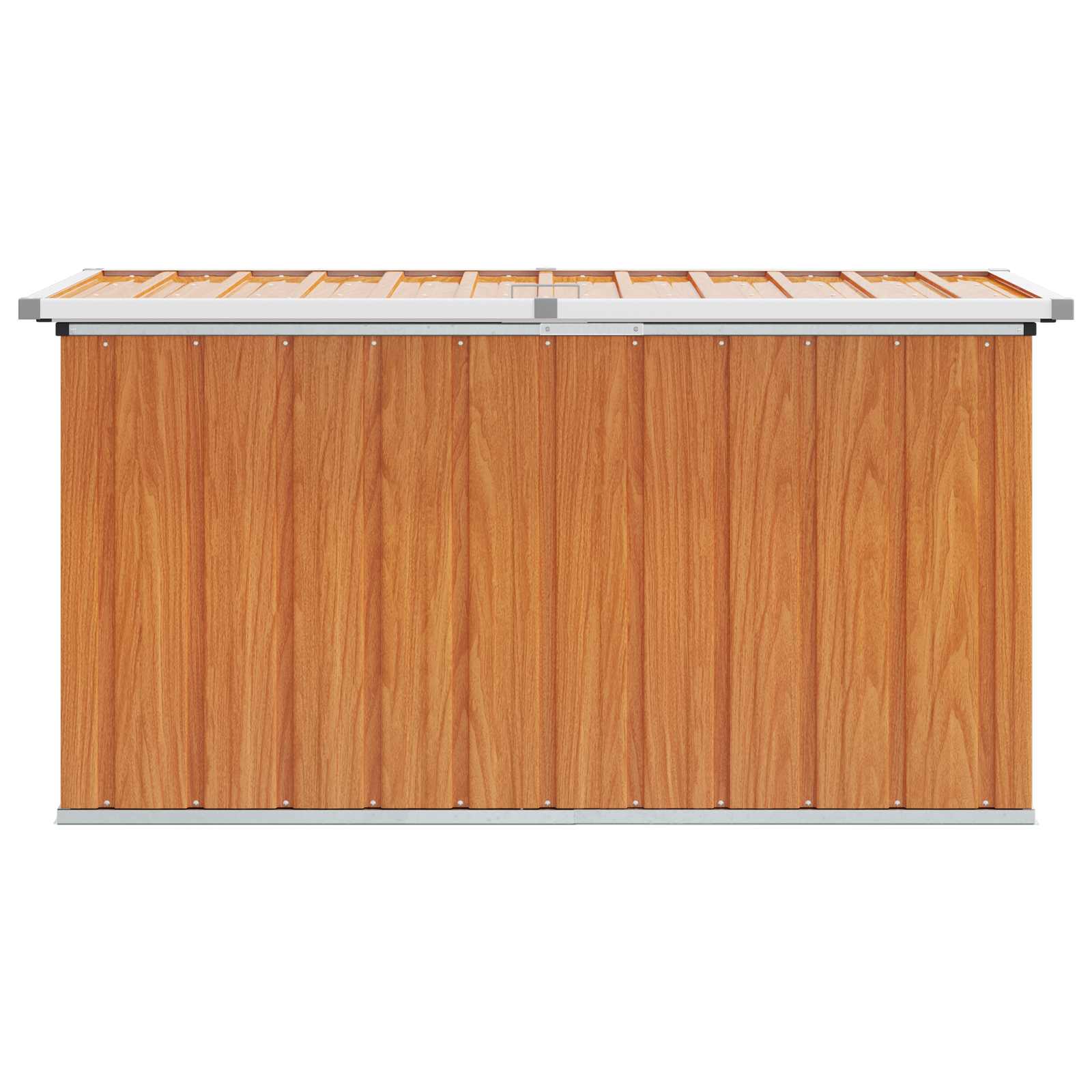 Außenlagerbox Holz 109 x 67 x 65 cm Verzinkter Stahl