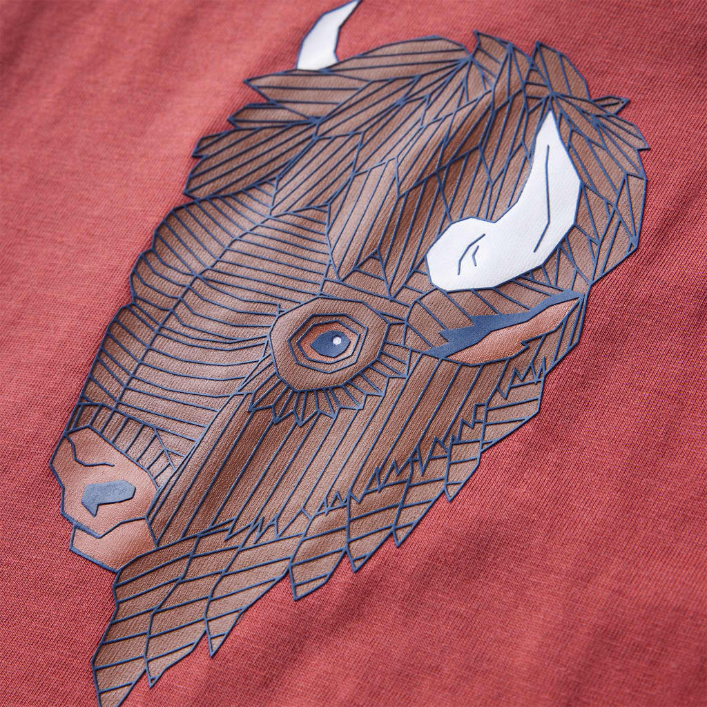 Kinder-Langarmshirt Dunkelrot 140
