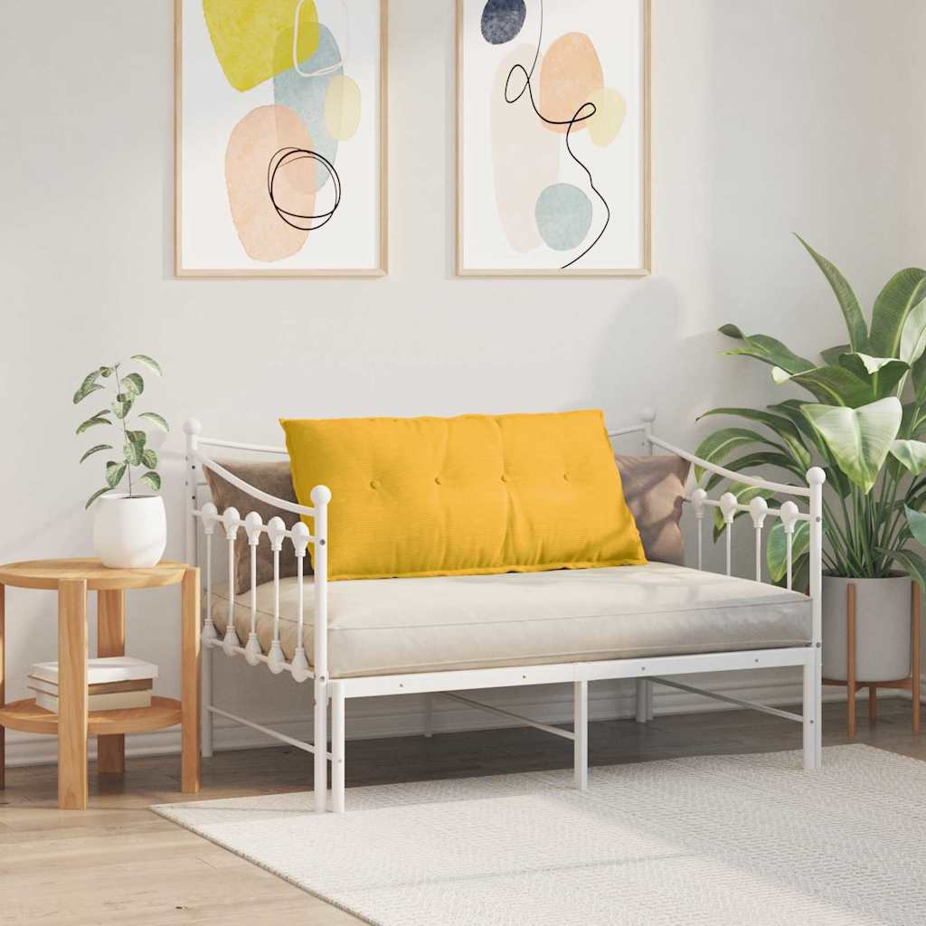 Rückenkissen Hellgrau 50 x 45 cm Cordstoff