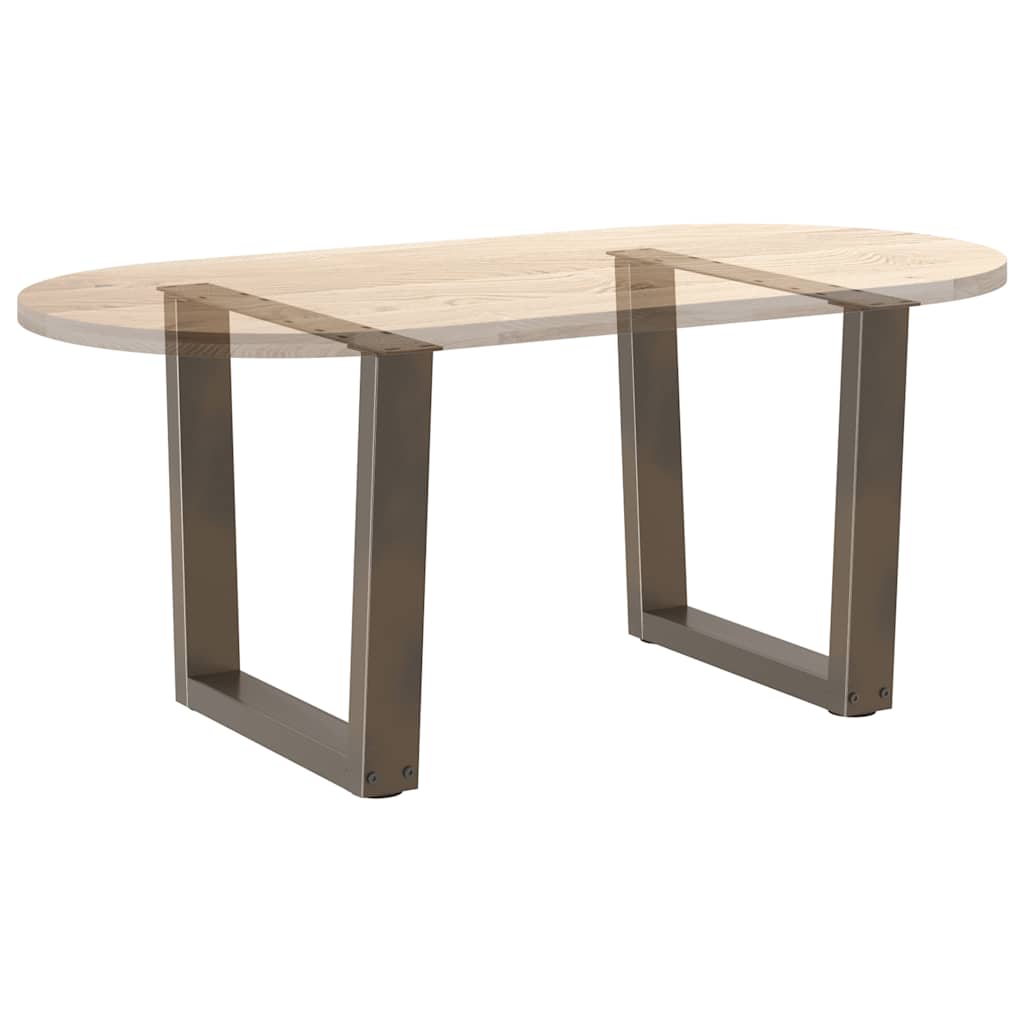 Couchtischbeine V-Form 2 Stück Schwarz 30x(30-31,3) cm Stahl