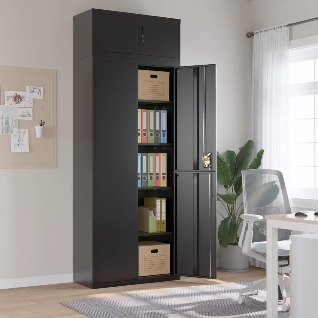 Aktenschrank Weiß 90x40x110 cm Stahl