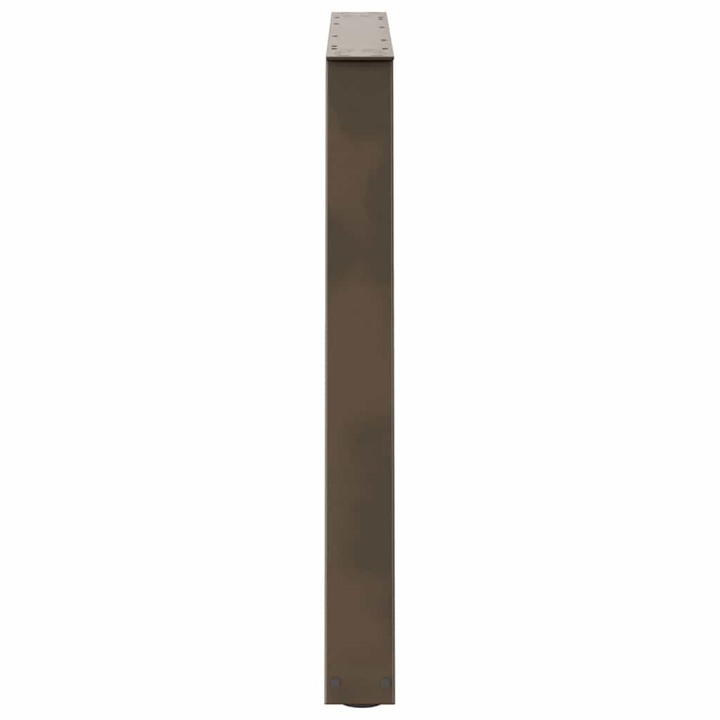 Couchtischbeine V-Form 2 Stück Schwarz 30x(30-31,3) cm Stahl